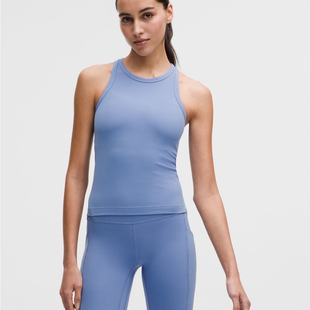 Align waist length racer back tank